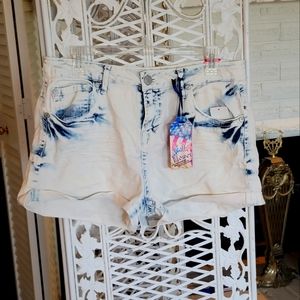 Light Denim Cut Off Shorts sz14